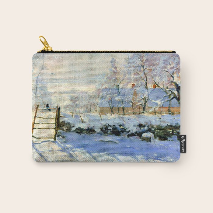 Claude Monet Magpie in the Snow Carry All Pouch Gallery Image 1