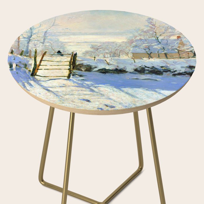 Claude Monet Magpie in the Snow Side Table Gallery Image 2