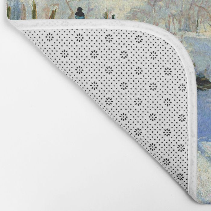 Claude Monet Magpie in the Snow Bath Mat Gallery Image 2