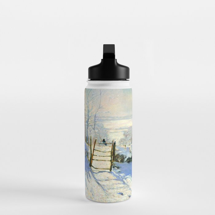 Claude Monet Magpie in the Snow Water Bottle Gallery Image 3