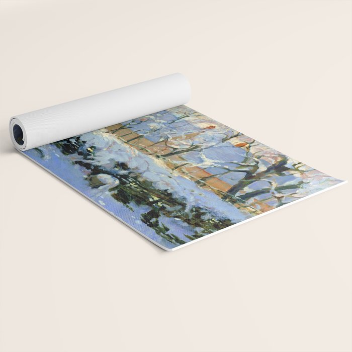 Claude Monet Magpie in the Snow Yoga Mat Gallery Image 2