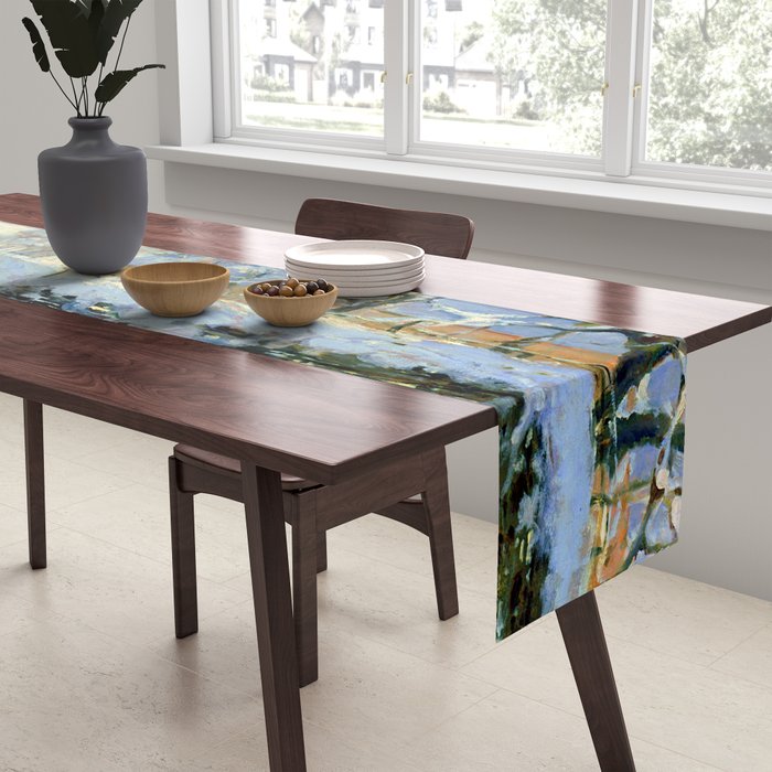 Claude Monet Magpie in the Snow Table Runner Gallery Image 2