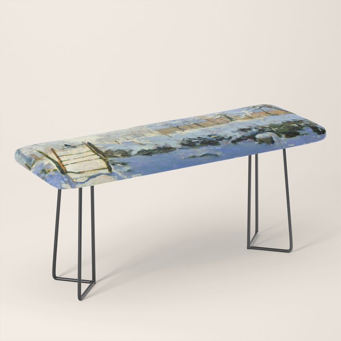Claude Monet Magpie in the Snow Bench Gallery Image 1