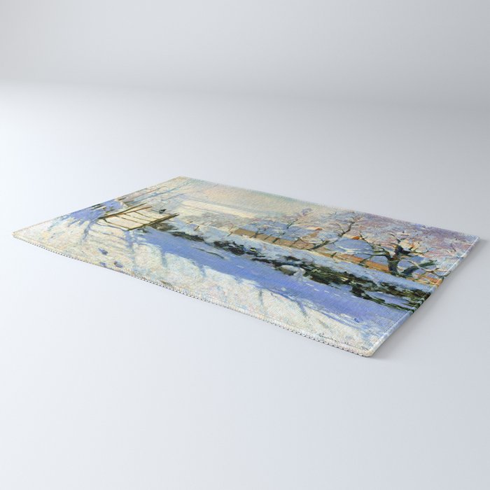 Claude Monet Magpie in the Snow Rug Gallery Image 3