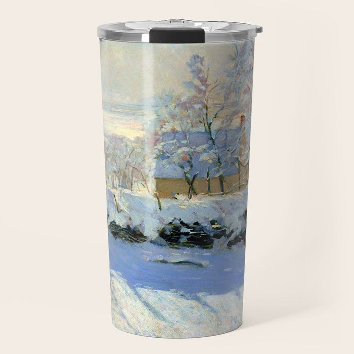 Claude Monet Magpie in the Snow Travel Mug Gallery Image 1