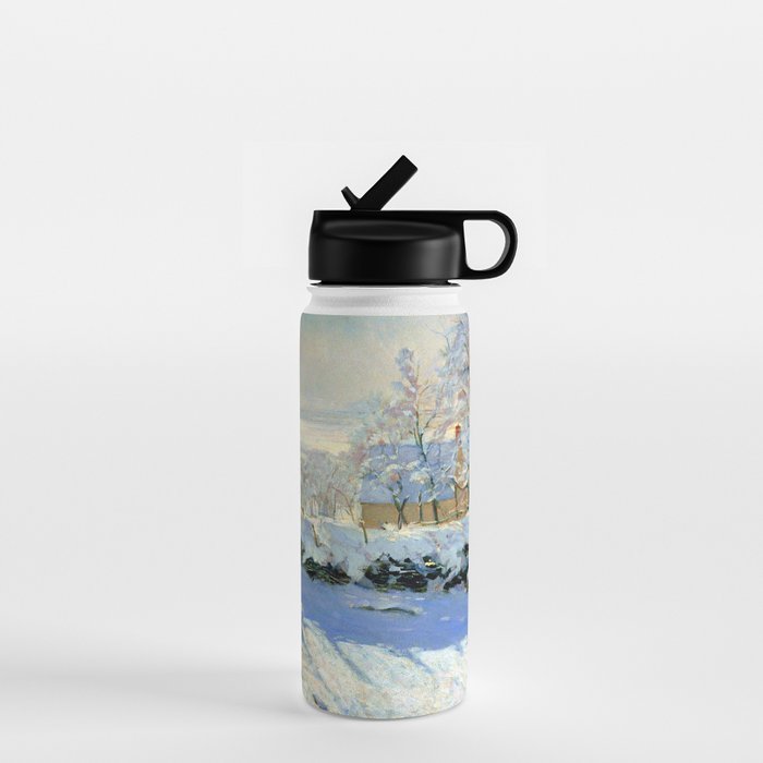 Claude Monet Magpie in the Snow Water Bottle Gallery Image 1