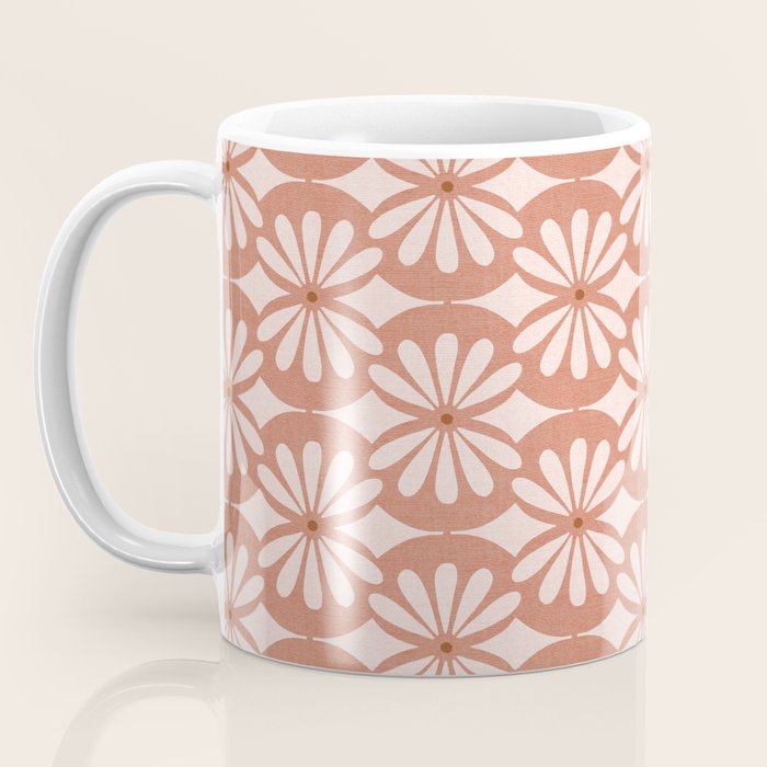 Solstice Boho Geometric Terra Cotta Blush Coffee Mug Gallery Image 3