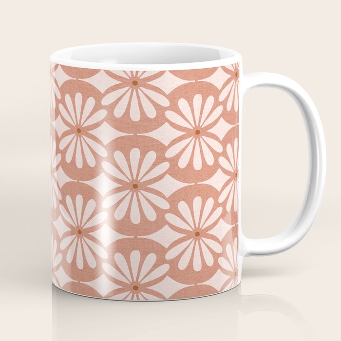 Solstice Boho Geometric Terra Cotta Blush Coffee Mug Gallery Image 1