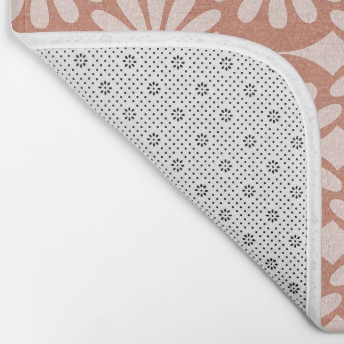 Solstice Boho Geometric Terra Cotta Blush Bath Mat Gallery Image 2