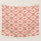 Solstice Boho Geometric Terra Cotta Blush Wall Tapestry Gallery Image 4
