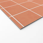 Small Grid Pattern - Coral Welcome Mat Gallery Image 2