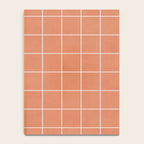 Small Grid Pattern - Coral Notebook Gallery Image 4