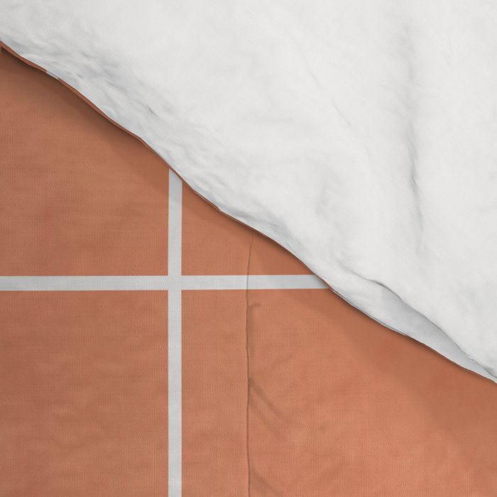 Small Grid Pattern - Coral Comforter Gallery Image 4