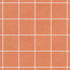 Small Grid Pattern - Coral Coffee Mug Gallery Image 2