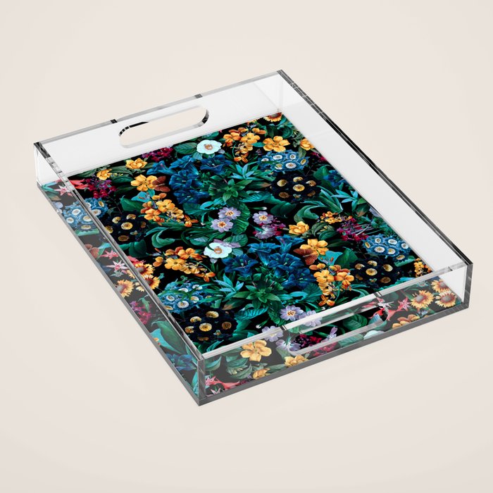 Midnight Garden VII Acrylic Tray Gallery Image 1