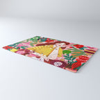 Midcentury Festive Christmas Woman Rug Gallery Image 3