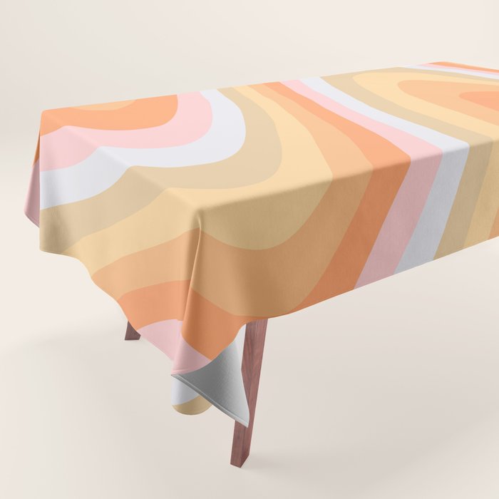 Wavy 70s Art Tablecloth Gallery Image 1