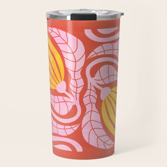 Sunglow & Cotton Candy: Les Fleurs | Flower Market Color Series 05 Travel Mug Gallery Image 1