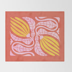 Sunglow & Cotton Candy: Les Fleurs | Flower Market Color Series 05 Throw Blanket Gallery Image 2