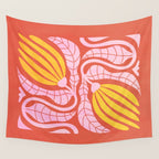 Sunglow & Cotton Candy: Les Fleurs | Flower Market Color Series 05 Wall Tapestry Gallery Image 4