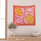 Sunglow & Cotton Candy: Les Fleurs | Flower Market Color Series 05 Wall Tapestry Gallery Image 2