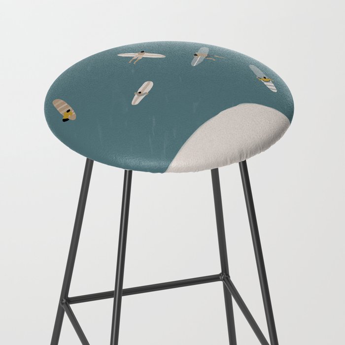 Surfers Surfing at the Sea Stool Gallery Image 2