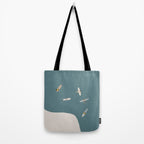 Surfers Surfing at the Sea Tote Bag Gallery Image 2