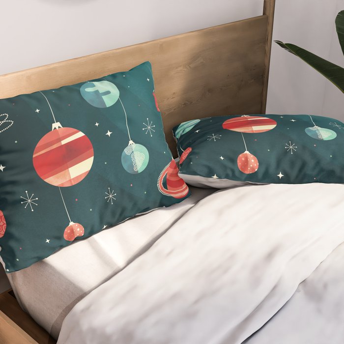 Joy to the Universe (in Teal) Pillow Sham Gallery Image 2