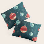 Joy to the Universe (in Teal) Pillow Sham Gallery Image 3