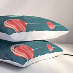 Joy to the Universe (in Teal) Pillow Sham Gallery Image 3
