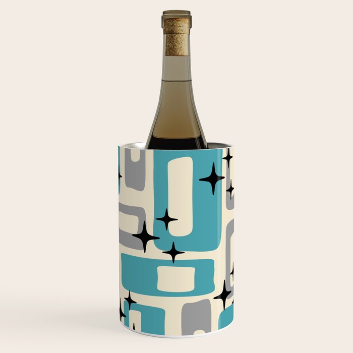Mid Century Modern Decoration Kitsch 223 Blue and Gray Wine Chiller Gallery Image 3
