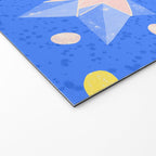 Origami Fortune Teller in Sky Blue & Peach Welcome Mat Gallery Image 2