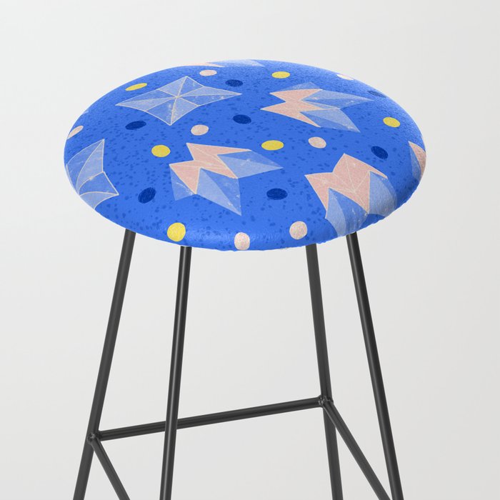 Origami Fortune Teller in Sky Blue & Peach Stool Gallery Image 2