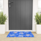 Origami Fortune Teller in Sky Blue & Peach Welcome Mat Gallery Image 3