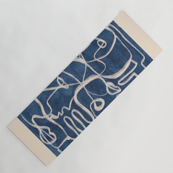 Abstract line art 200 Yoga Mat Gallery Image 1