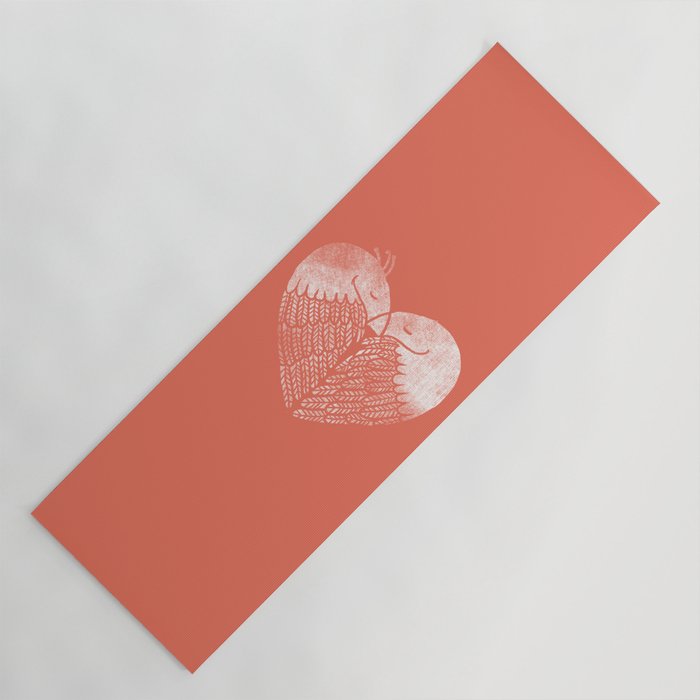 Love birds sitting on a tree Yoga Mat Gallery Image 1