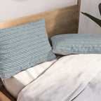 Modern Boho Mudcloth . Ocean Blue Pillow Sham Gallery Image 2