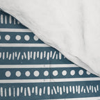 Modern Boho Mudcloth . Ocean Blue Comforter Gallery Image 4