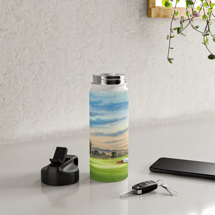 Pebble Beach Golf Course 18th Hole Water Bottle Gallery Image 4
