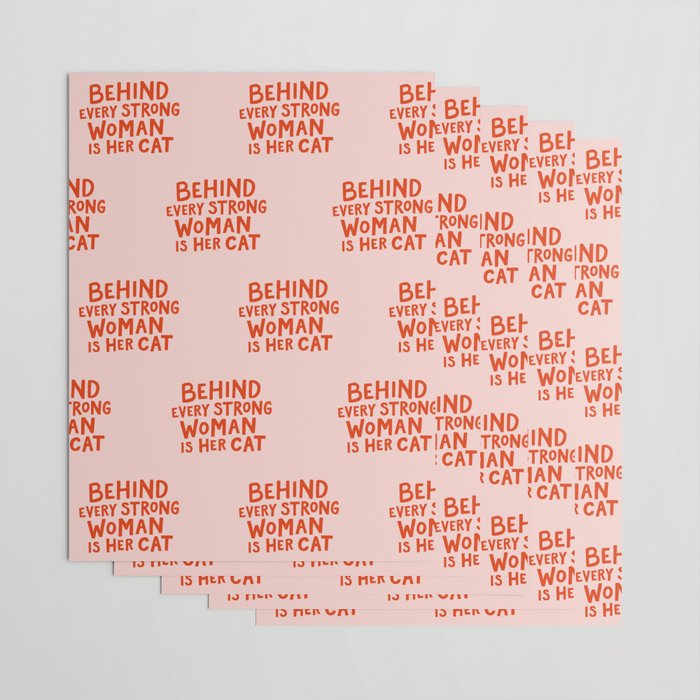 Behind Every Strong Woman Wrapping Paper Gallery Image 3