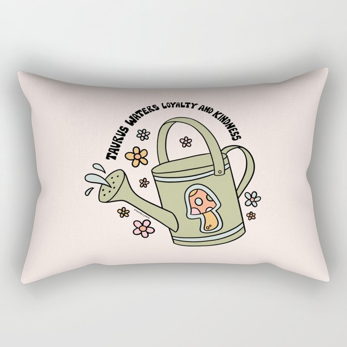 Taurus Watering Can Rectangular Pillow Gallery Image 2
