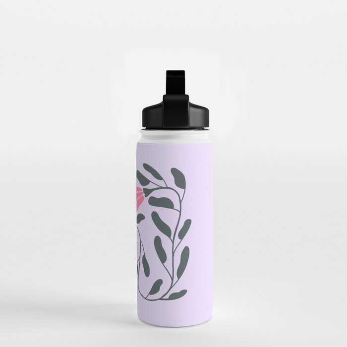 Abstract Tulips and Foliage  Water Bottle Gallery Image 2