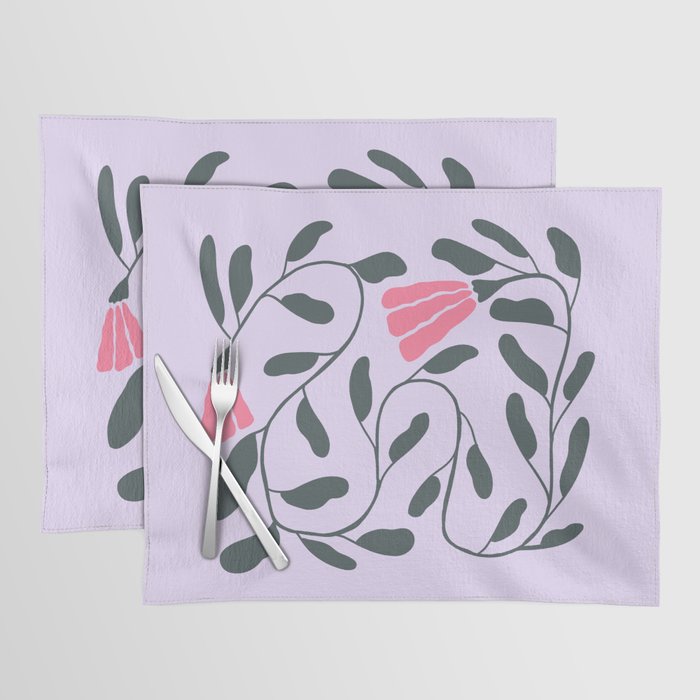 Abstract Tulips and Foliage  Placemat Gallery Image 1