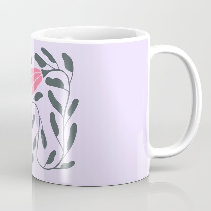 Abstract Tulips and Foliage  Coffee Mug Gallery Image 1
