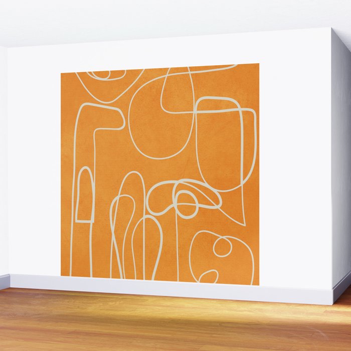 Lines in Space 6 Wall Mural Gallery Image 2