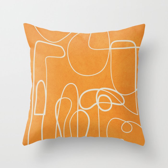 Lines in Space 6 Throw Pillow Gallery Image 6