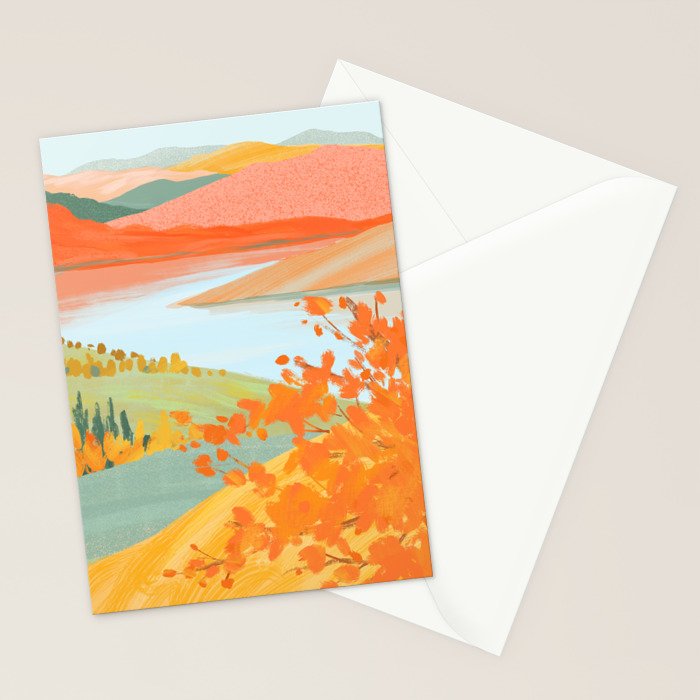 Autumn Riverside Stationery Card Gallery Image 2