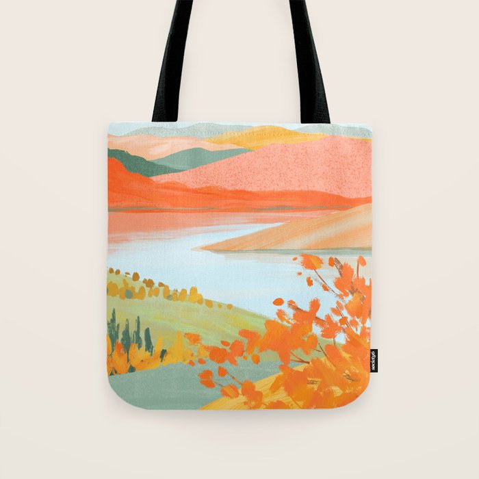 Autumn Riverside Tote Bag Gallery Image 1