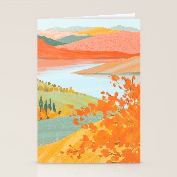 Autumn Riverside Stationery Card Gallery Image 2