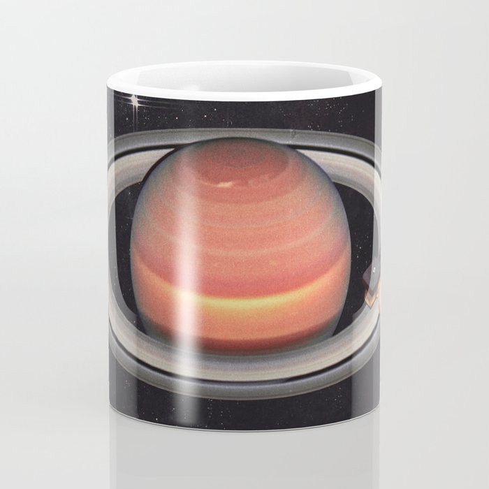 Galactic DJ - Vinyl Saturn Turntable Coffee Mug Gallery Image 4